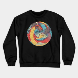 The chinese red dragon Crewneck Sweatshirt